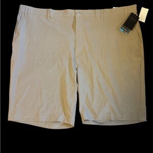 Men's Callaway Horizontal Texture  Golf Shorts Khaki Heather